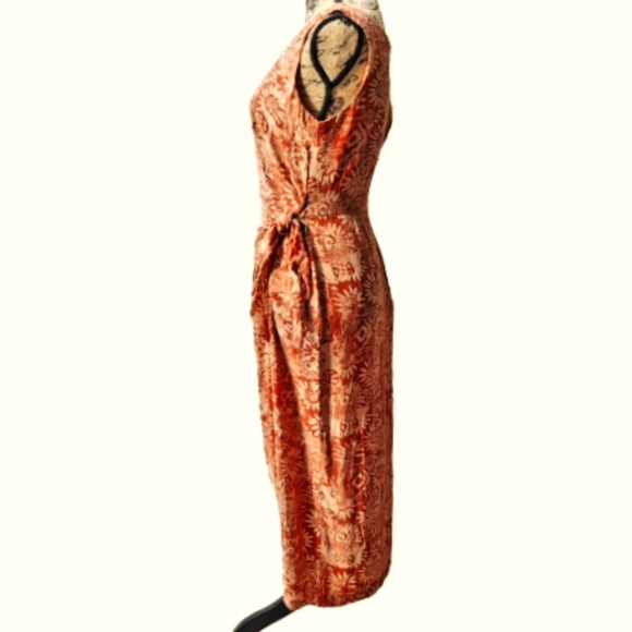 Spenser Jeremy 100% Silk Wrap Tie Midi Dress Size 8 - Picture 8 of 14